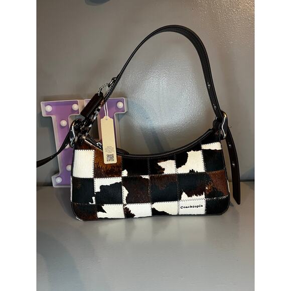 Coachtopia Shoulder Bag In Upcrafted Haircalf With Cow Print - Picture 4 of 13